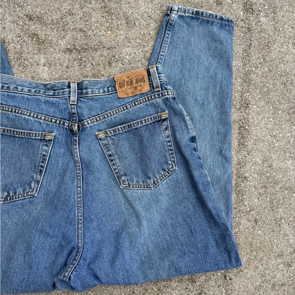 Vintage Gap 90s Reverse Gap Mom Straight Leg Denim Jeans Size 16 33.5” - Picture 9 of 9